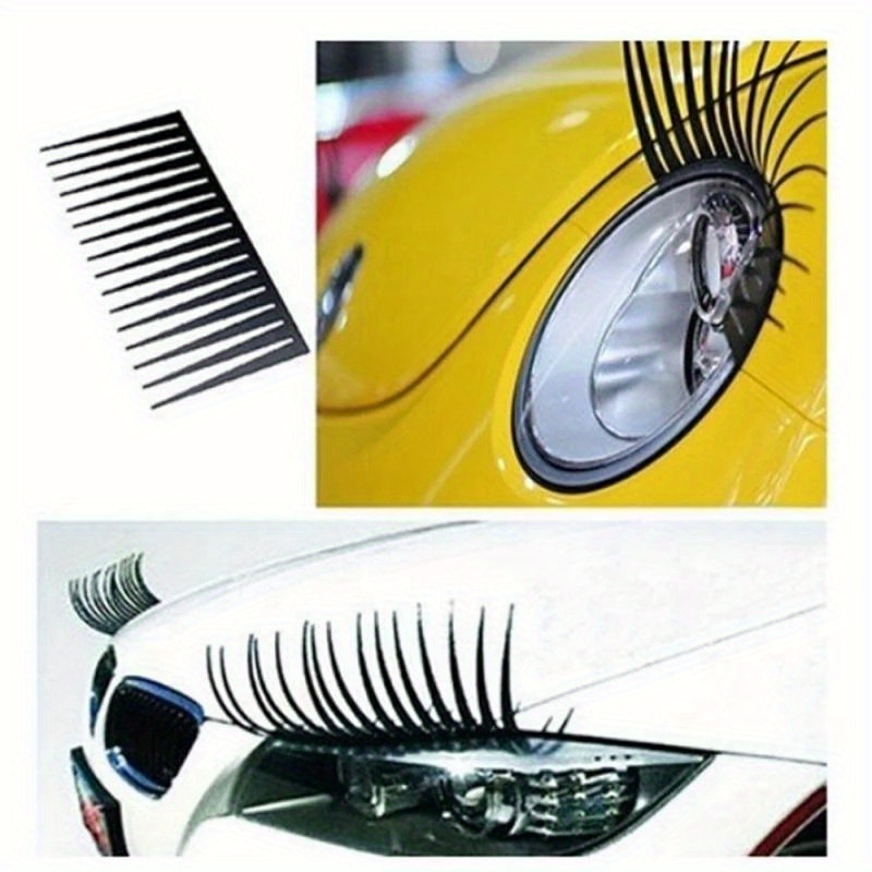 Car Light Eyelashes Car Stickers Decoration Headlight Eye - Temu