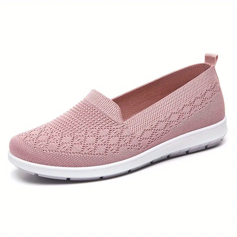 Women's Comfy Solid Flat Shoes Breathable Non Slip Soft Sole