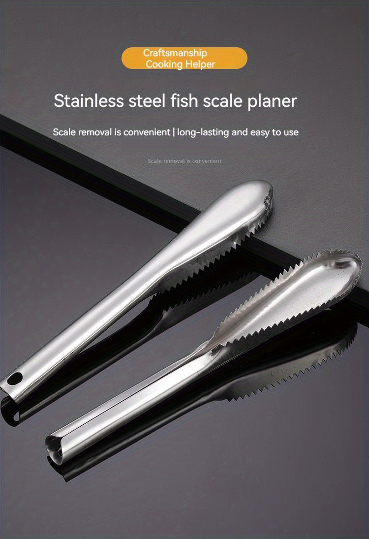 Fish Scaler Stainless Steel Fish Scale Remover Messy Easy - Temu Canada