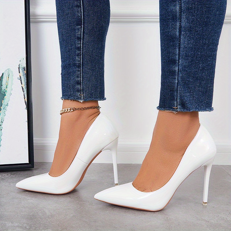 Women's Classic High Heels Patent Leather Stiletto Pumps