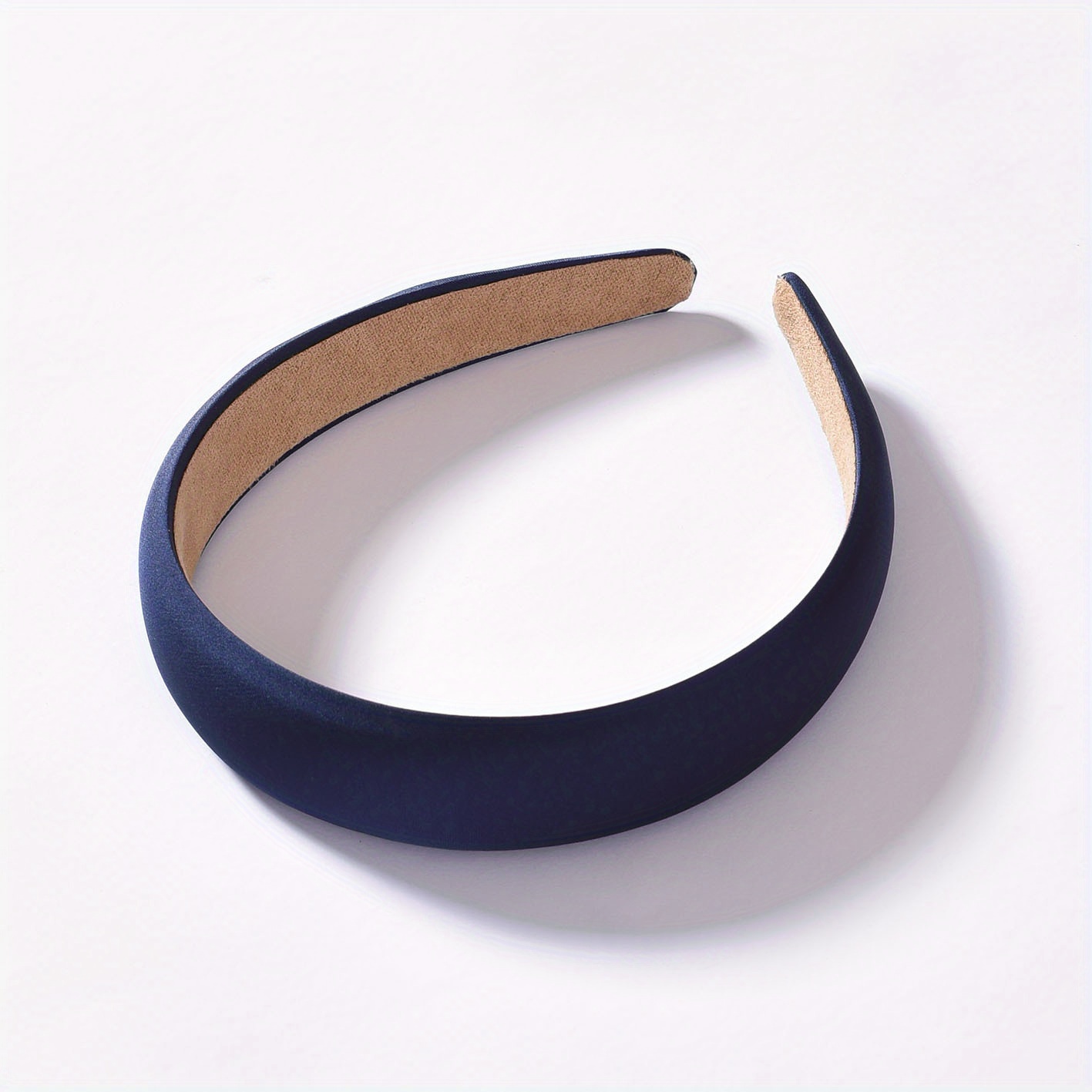Satin Solid Headband Sponge Padded Head Hoop Hair Band Hair Accessories