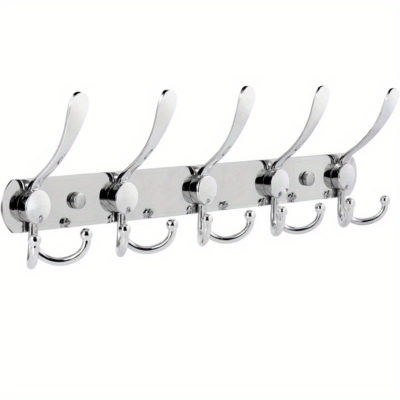  Wall Mounted Coat Rack 5 Tri Hooks, Farmhouse Coat Hanger Wall  Mount，Coat Hook Rail for Coat Hat Towel Purse Robes Mudroom Bathroom  Entryway : Home & Kitchen