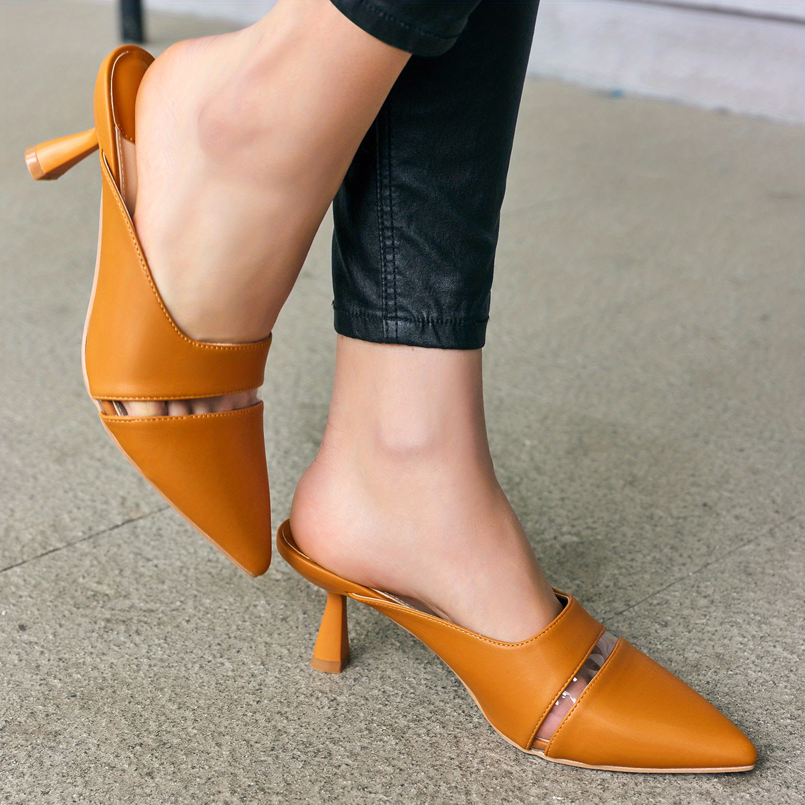 women's high heel mule shoes