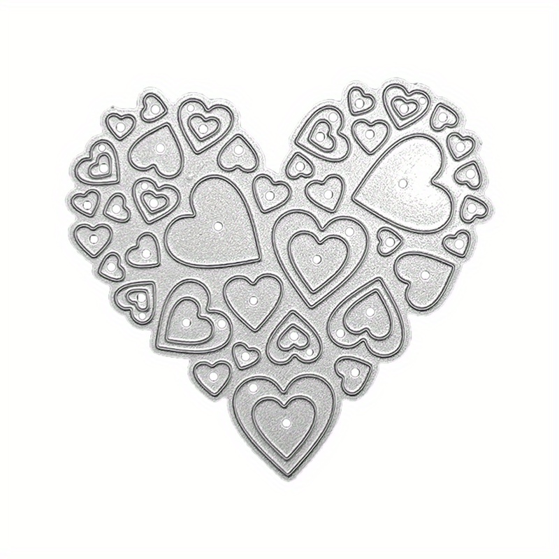 Love Heart Metal Cutting Dies Stencil Scrapbooking Embossing Blade Punch Dies Eid Mubarak