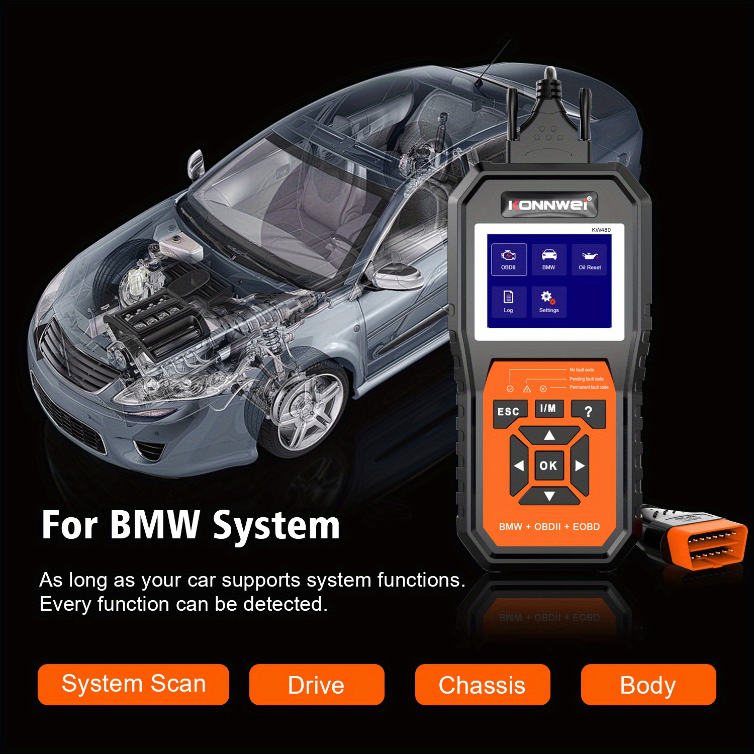 Kw480 Obd2 For Car Diagnostic Automotive Code - Temu
