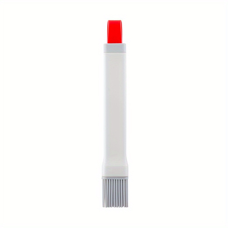 Pampered Chef Basting Silicone Brush in Cool Red and White