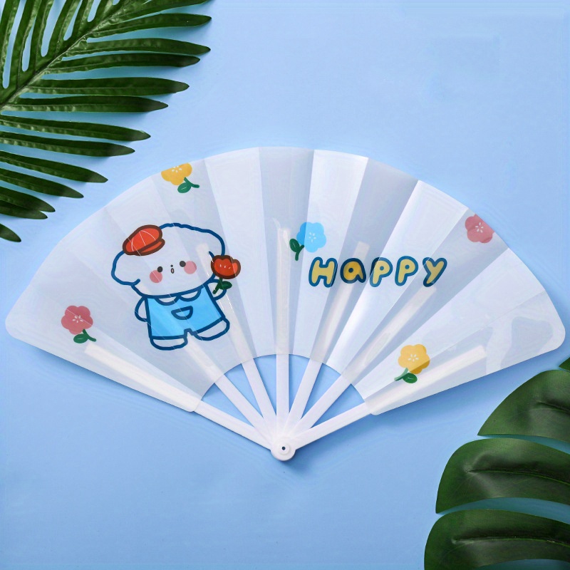 2023 New cute Small Cartoon Folding Fan Student Gift Paper Fan