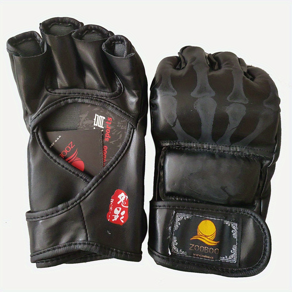 Professional Half Finger Mma Boxing Gloves Training - Temu