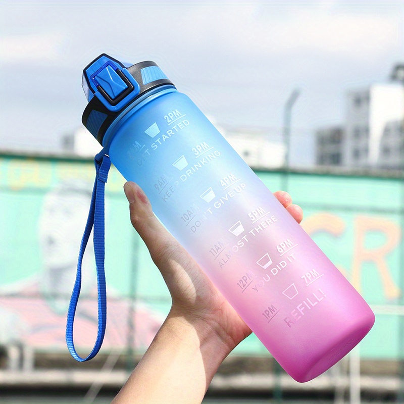 1 Littre Wasserflasche – Motivierende Wasserflasche mit Zeitmarkierung und  abnehmbarem Sieb, um Sie …See more 1 Littre Wasserflasche – Motivierende