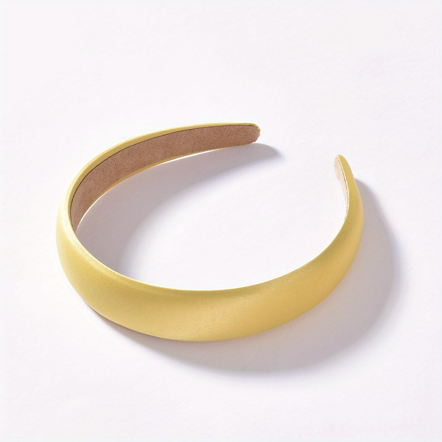 Satin Solid Headband Sponge Padded Head Hoop Hair Band Hair Accessories