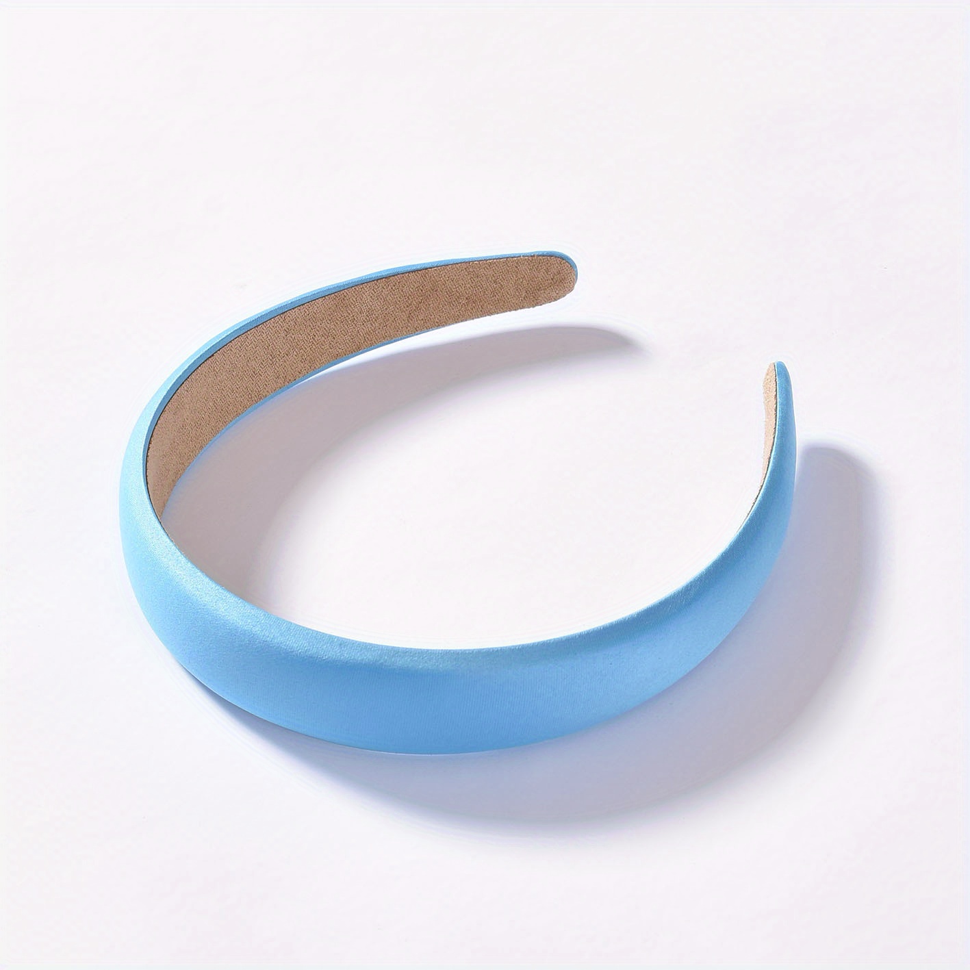 Satin Solid Headband Sponge Padded Head Hoop Hair Band Hair Accessories