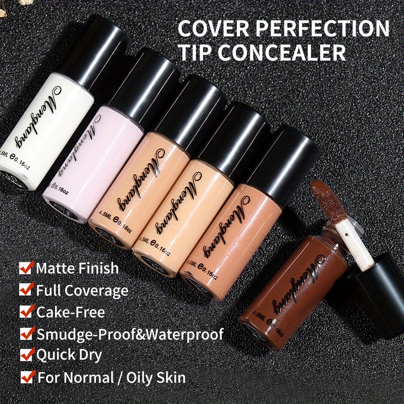 6 Pack Travel Size Full Coverage Liquid Foundation Mini Set, Lightweight  Feel Concealer Contour Matte Finish For Combination Oily Skin, Long Wearing  F