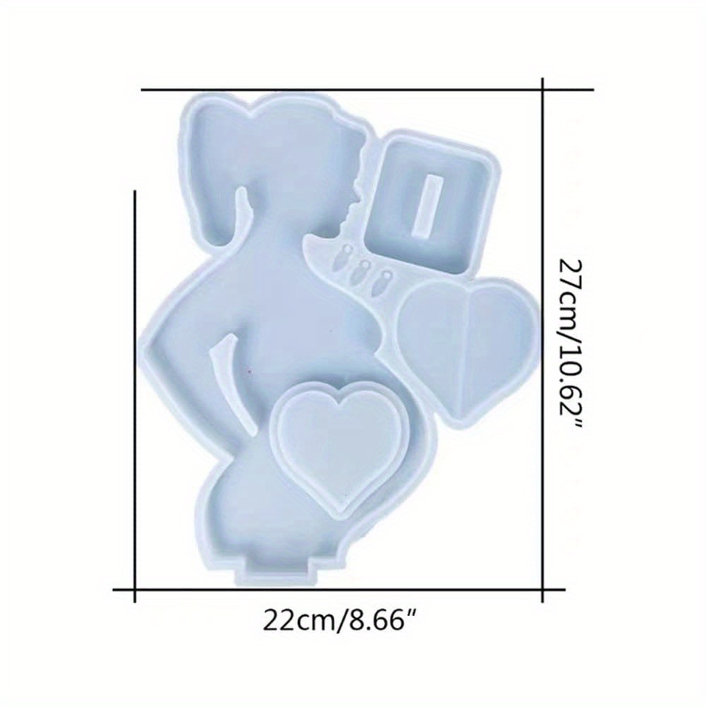 Large Heart Photo Frame Resin Mold Silicone Heart Resin Mold - Temu