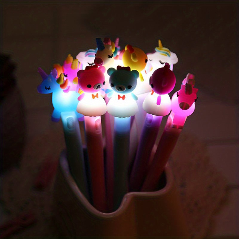2pcs stylos lumineux LED licorne stylos à encre gel - Temu Canada