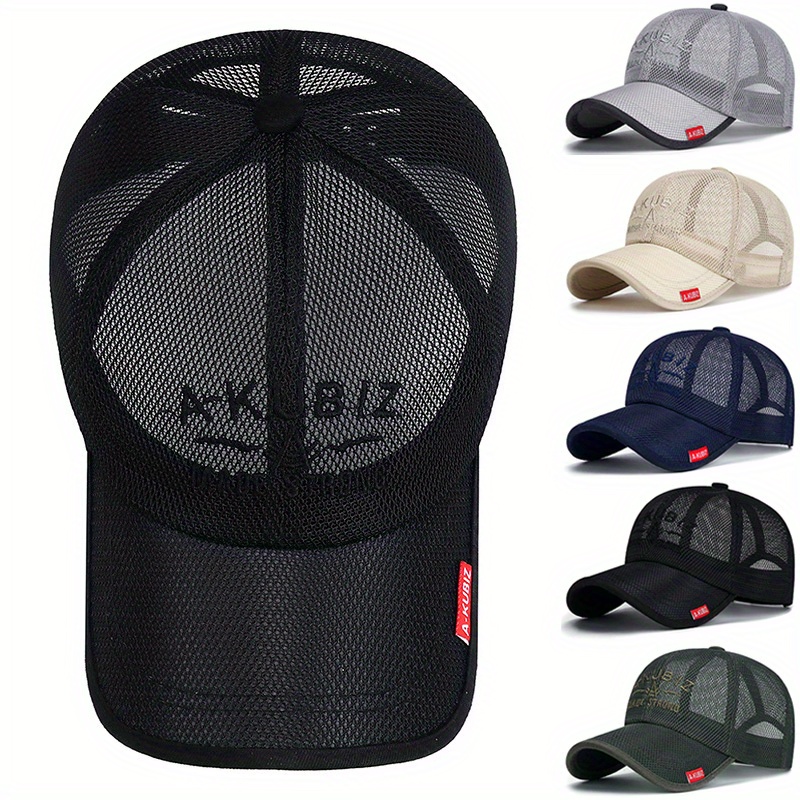 Mens Mesh Baseball Breathable Summer Dad Hat Outdoor Fishing Hats Bone  Gorras Snapback Trucker Sunscreen Visor Hat - Jewelry & Accessories - Temu  Canada