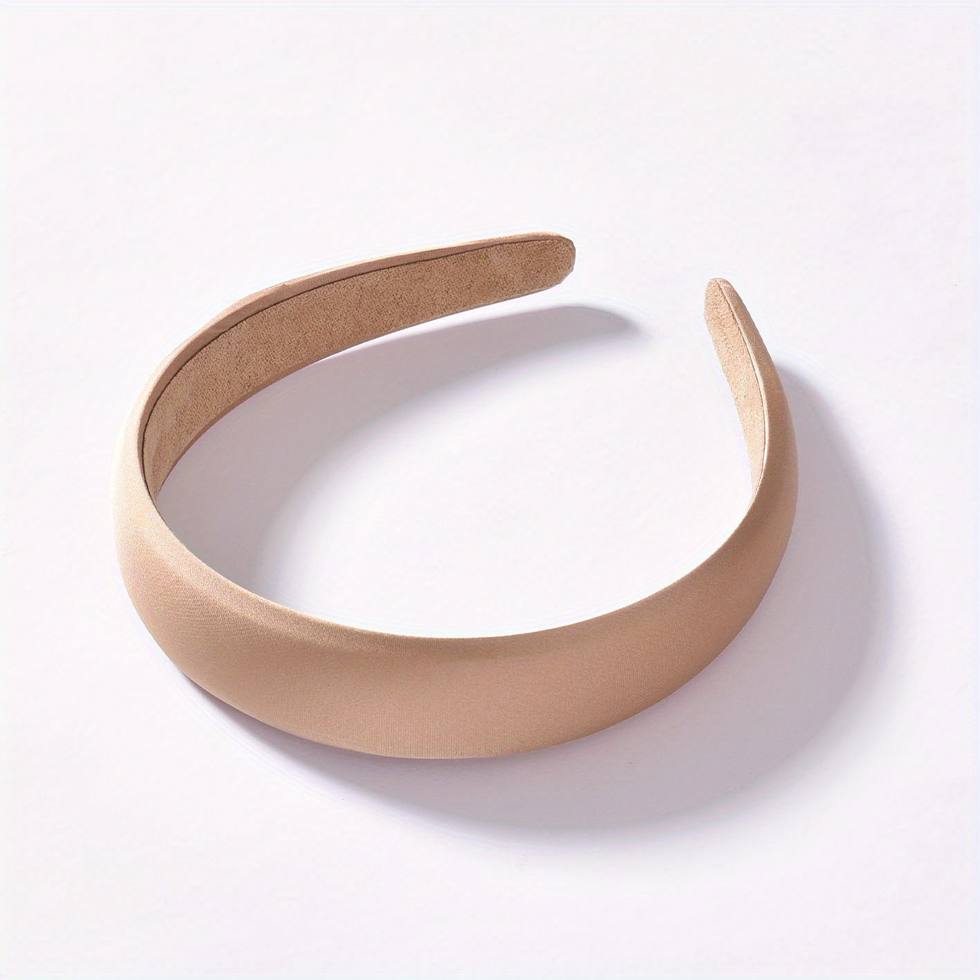 Satin Solid Headband Sponge Padded Head Hoop Hair Band Hair Accessories