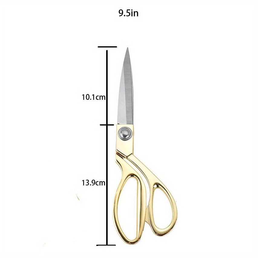 Designer-grade Gold Stainless Steel Sewing Scissors - Perfect For Cloth,  Art & Paper-cutting Projects! - Temu United Arab Emirates