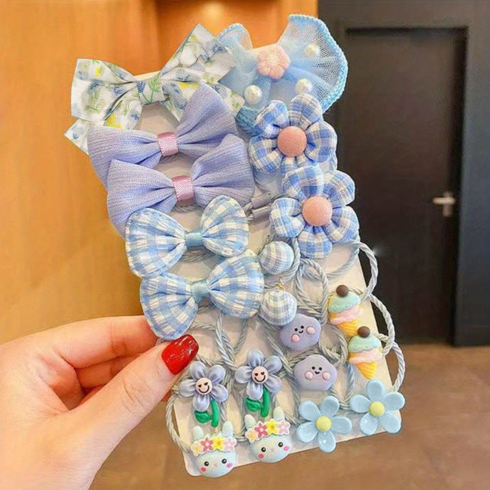 Temu 50pcs Creative Cute Cartoon Hair Clips Set Decorative Hair Accessories Holiday Party Gift for Girls,$5.99,free returns&free ship,42-piece Set [Bag]