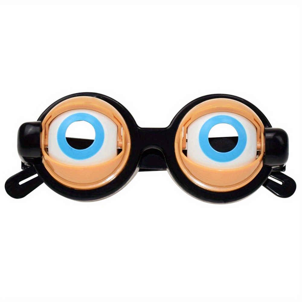 Droopy Eyes Costume Glasses - Funny Novelty Goofy Spring Eyes, be a Clown!