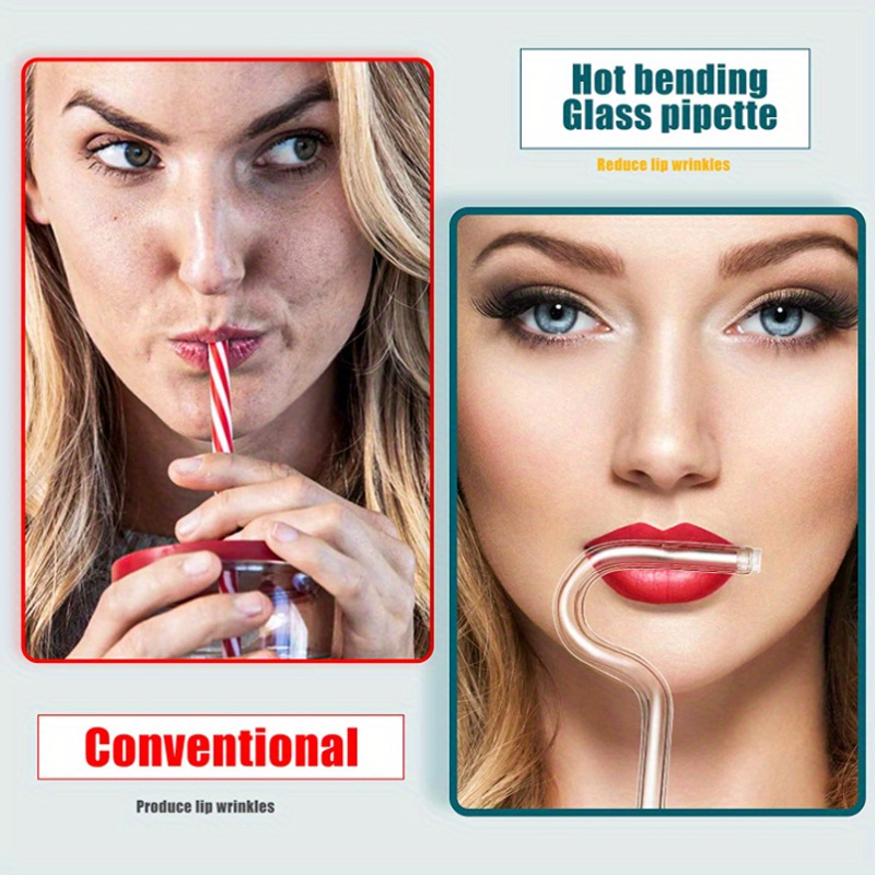 Beauty whizz tests antiwrinkle straw that stops lips from pursing