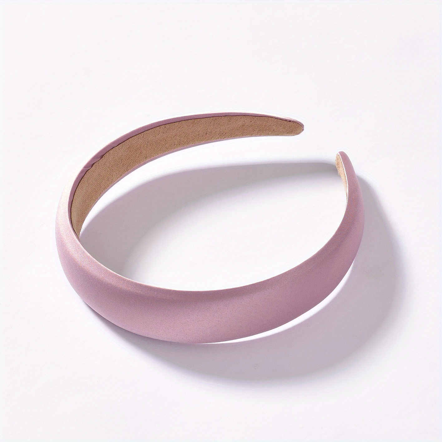 Satin Solid Headband Sponge Padded Head Hoop Hair Band Hair Accessories