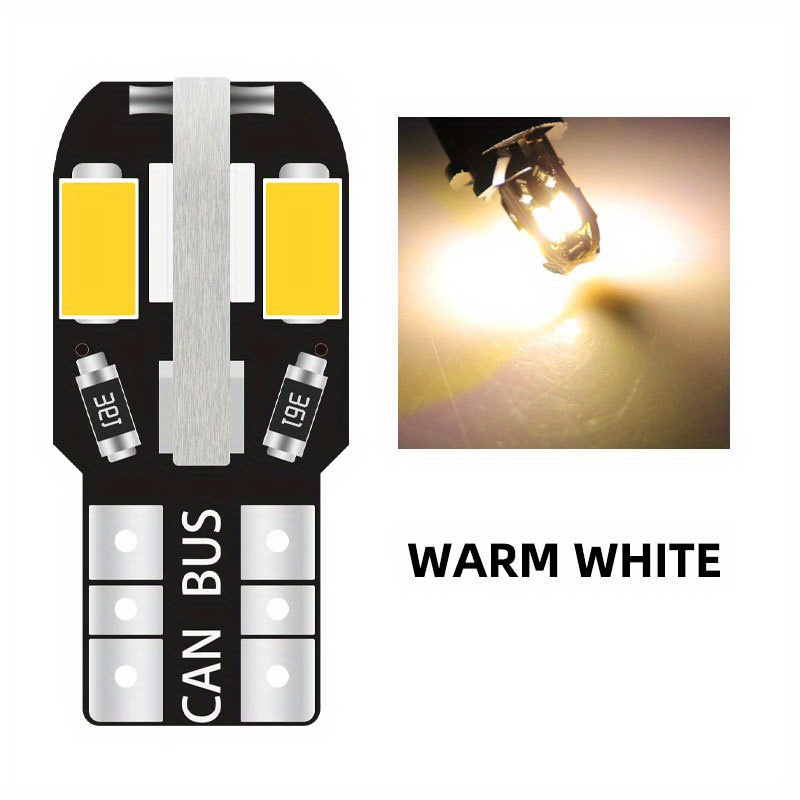 T10 Led W Canbus Interior Lights Led Bulbs Side Light Bulbs - Temu