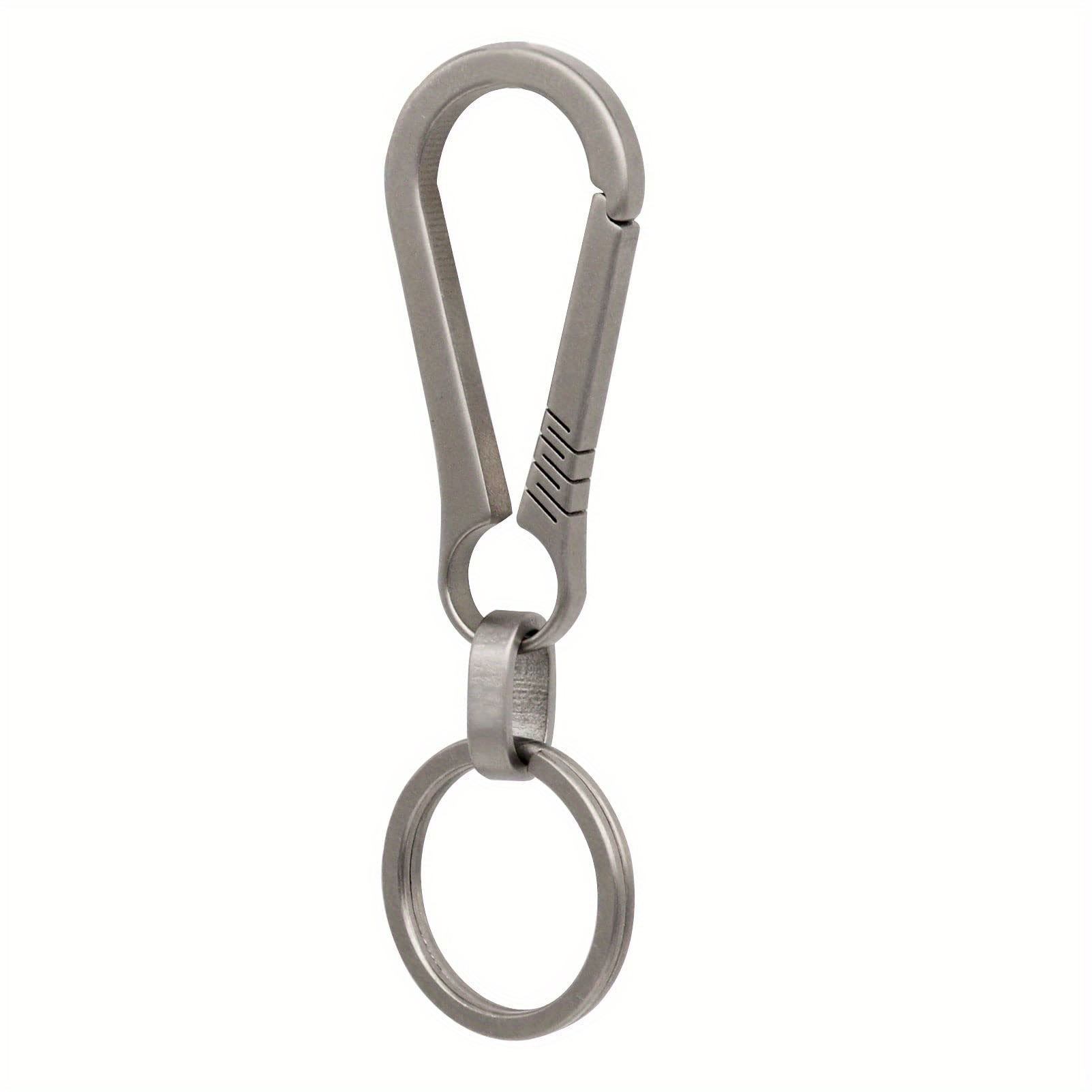 Carabiner Clip Key Chain Titanium Alloy Keychain Mini Hook Buckle