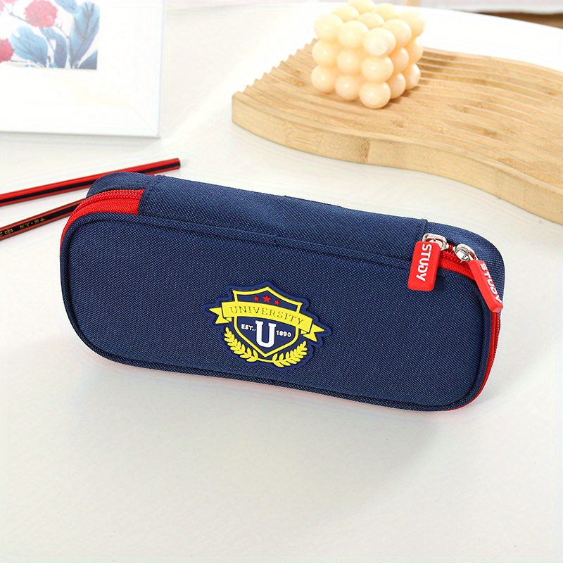 Oxford Cloth Color Matching School Bag Shape Cute Pencil Bag