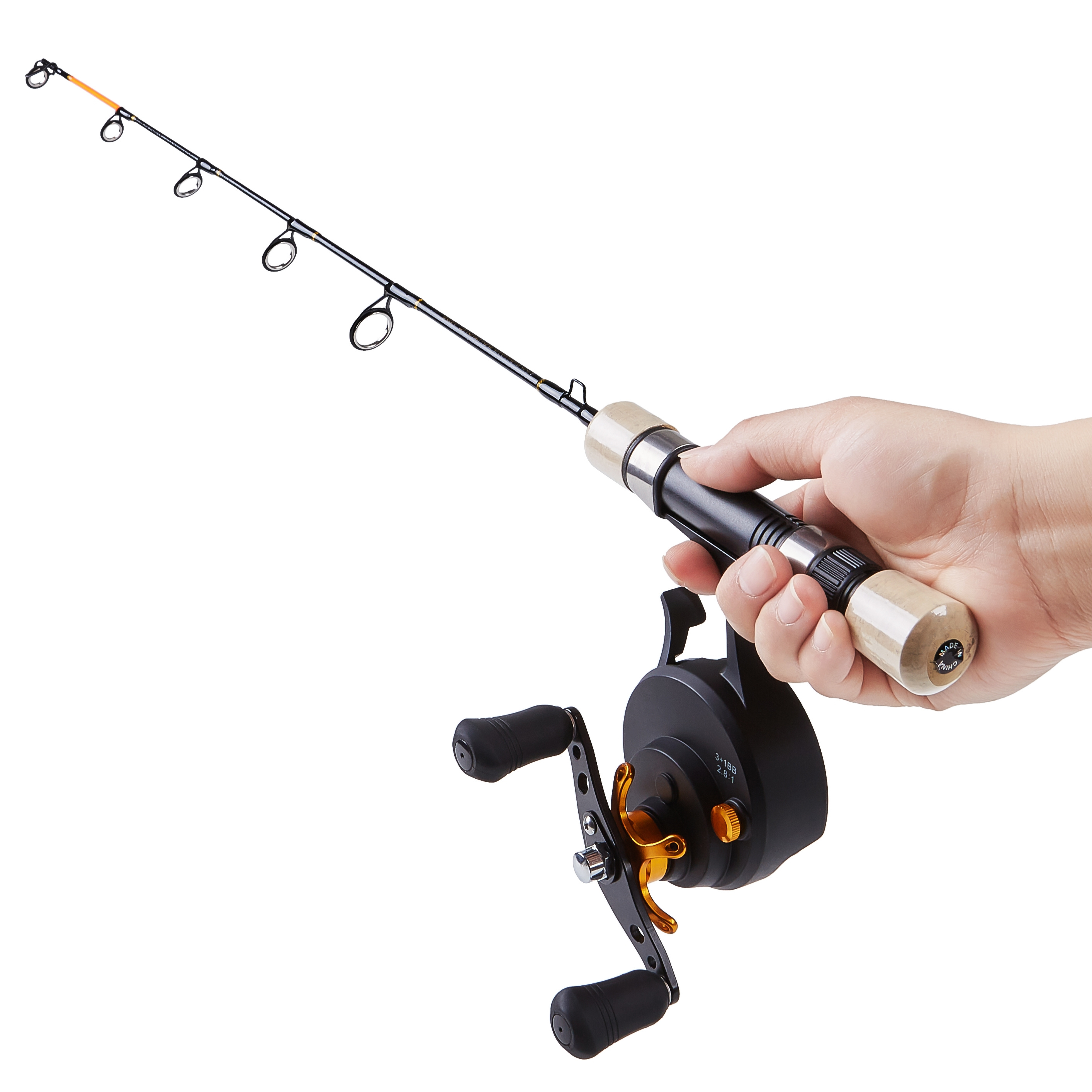 Leofishing Portable Ice Fishing Rod Ultralight And Sensitive - Temu