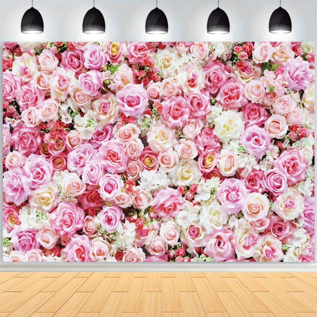 5x7ft primavera floral Sakura flor pared rosa fotografía fondos recién  nacido estudio de fondo verde madera piso SK0302b