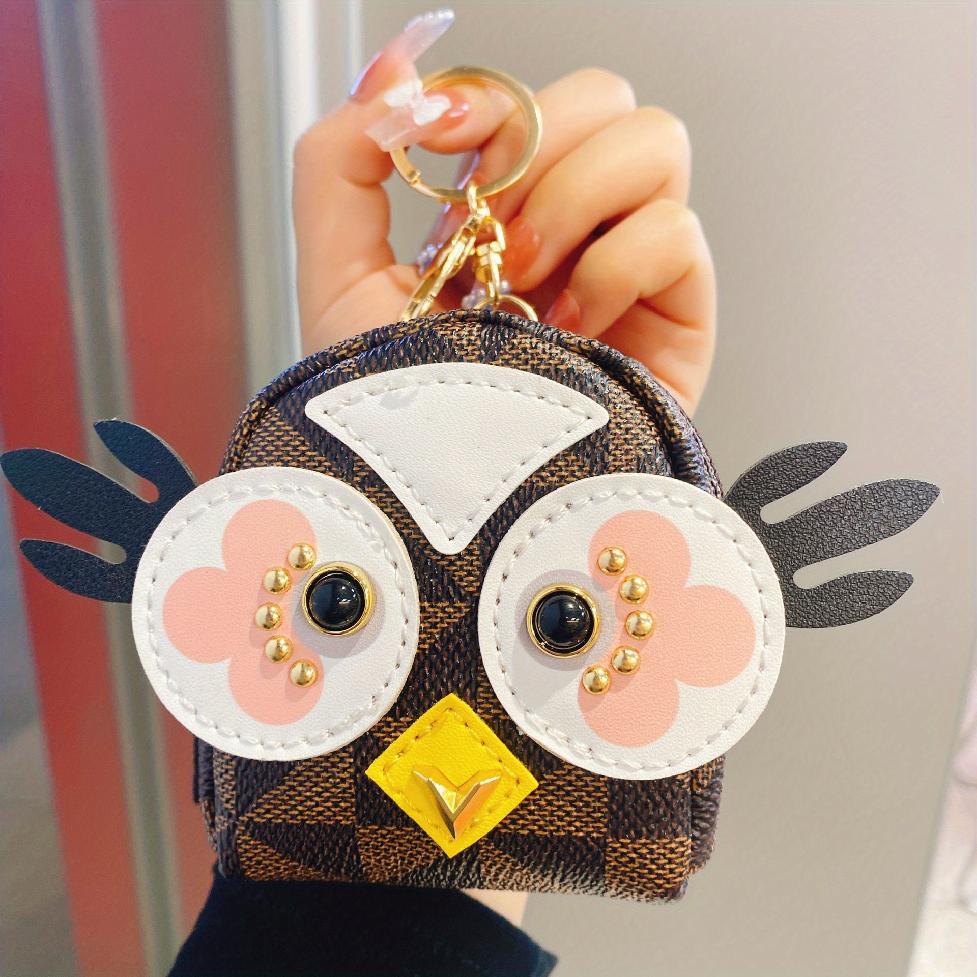 Mini Owl Design Coin Purse Cute Cartoon Storage Bag Kawaii Bag