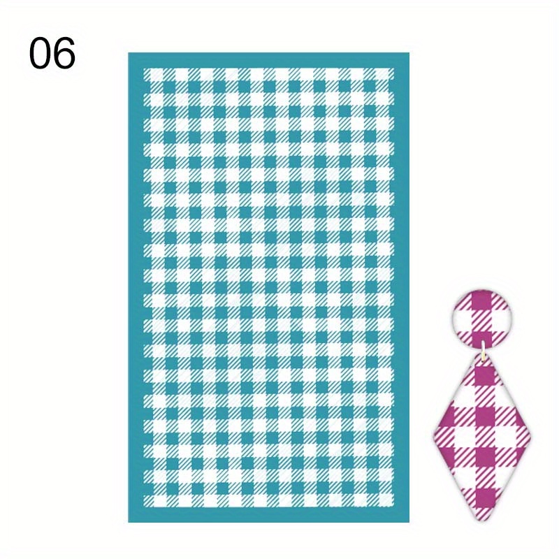 Checkered Silk Screen Stencils for Polymer Clay – RoseauxClayCo