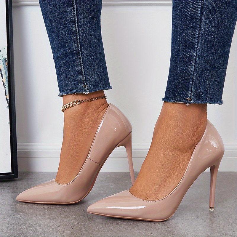 Women's Classic High Heels Patent Leather Stiletto Pumps