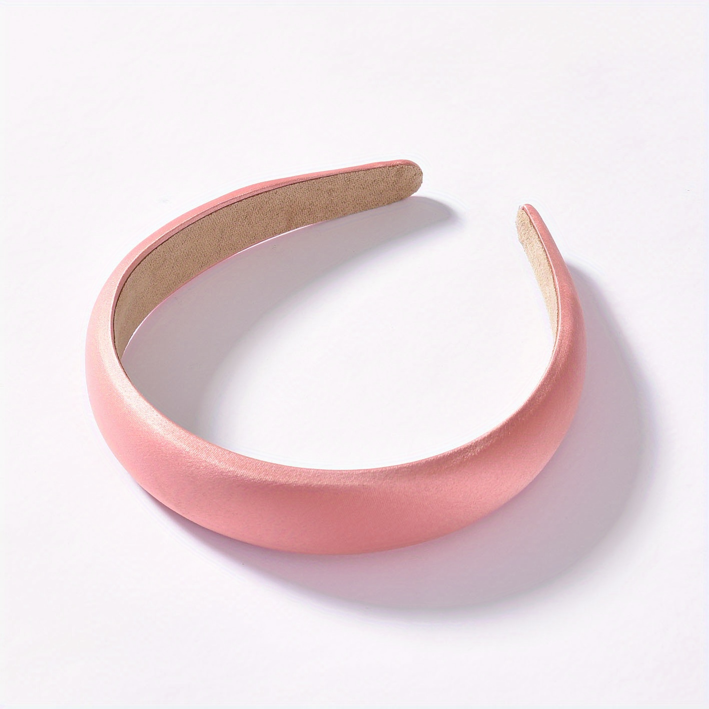 Satin Solid Headband Sponge Padded Head Hoop Hair Band Hair Accessories