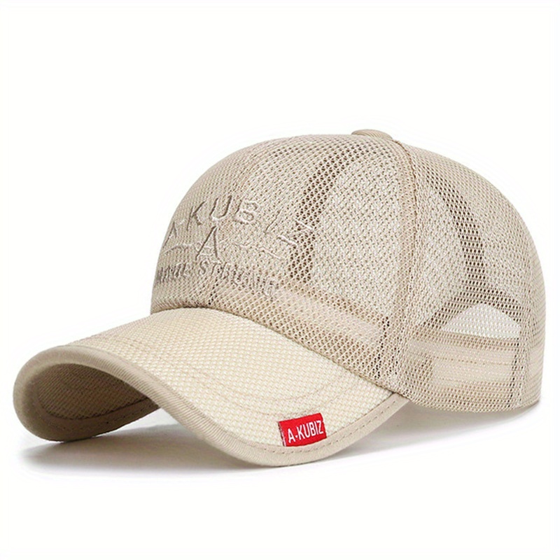 Mens Mesh Baseball Breathable Summer Dad Hat Outdoor Fishing Hats
