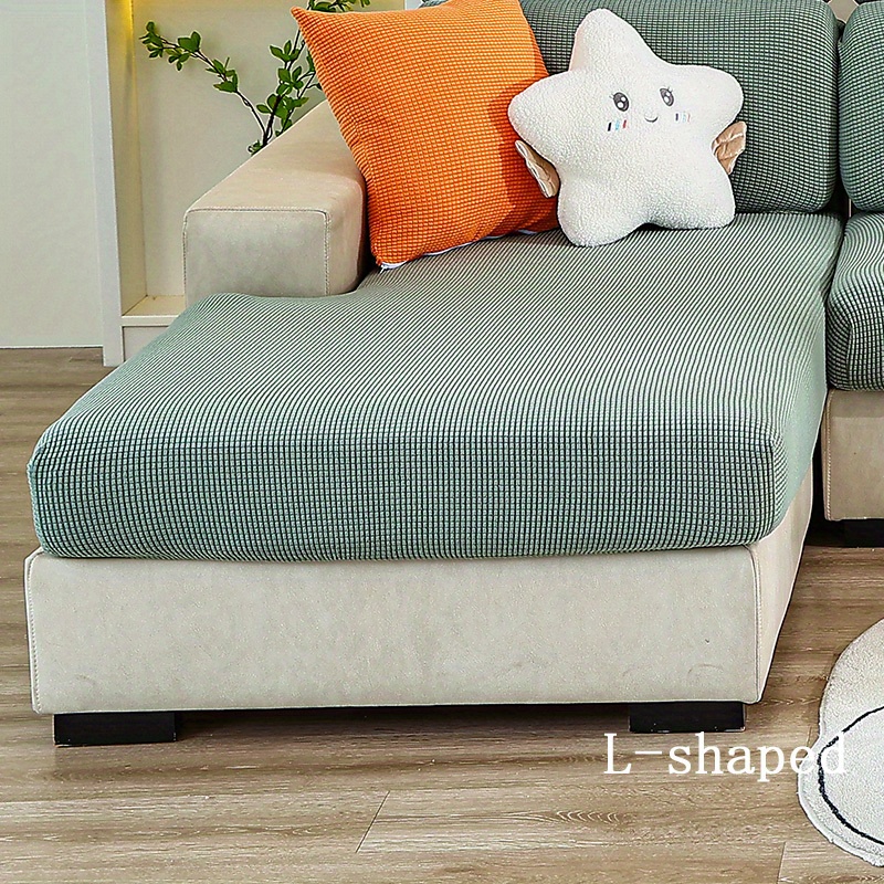 1pc Plush Universal Sofa Cushion For All Seasons, Anti-slip Sofa Pad With  Simple Modern Style, Living Room Sofa Protector Suitable For L-shaped Sofa  And 1/2/3/4 Seat Sofa