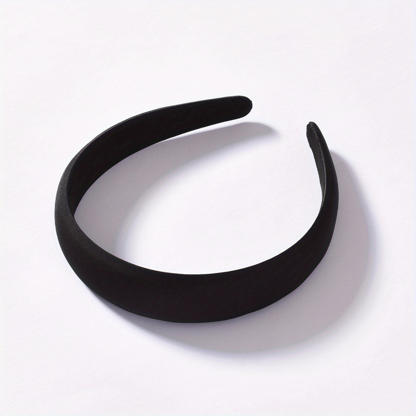 Satin Solid Headband Sponge Padded Head Hoop Hair Band Hair Accessories