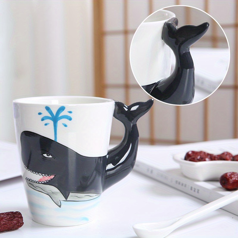 t Designed With Love In Denmark Unicorn Mug 3-D Ceramic Coffee Rainbow  Handle