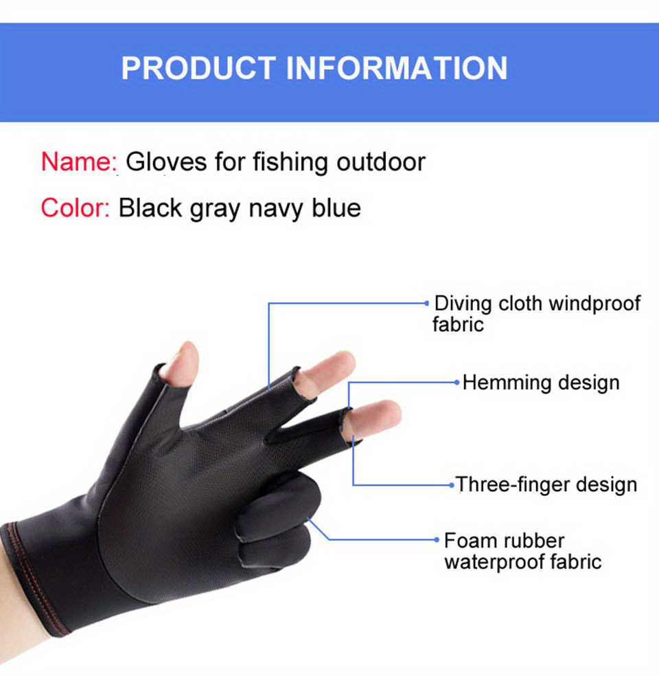 Waterproof Non slip Fishing Gloves Perfect Anglers! - Temu