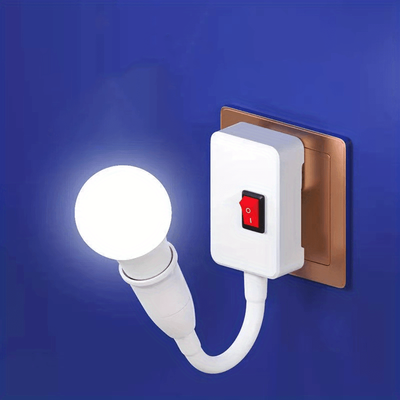 1pc 360 degrees turning lamp holder led universal plug smart socket e27 room lamp holder details 4