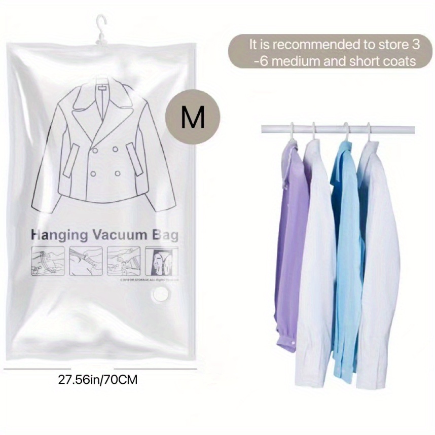 Transparent Clothing Bag Coat Dust Cover Clothing Vacuum