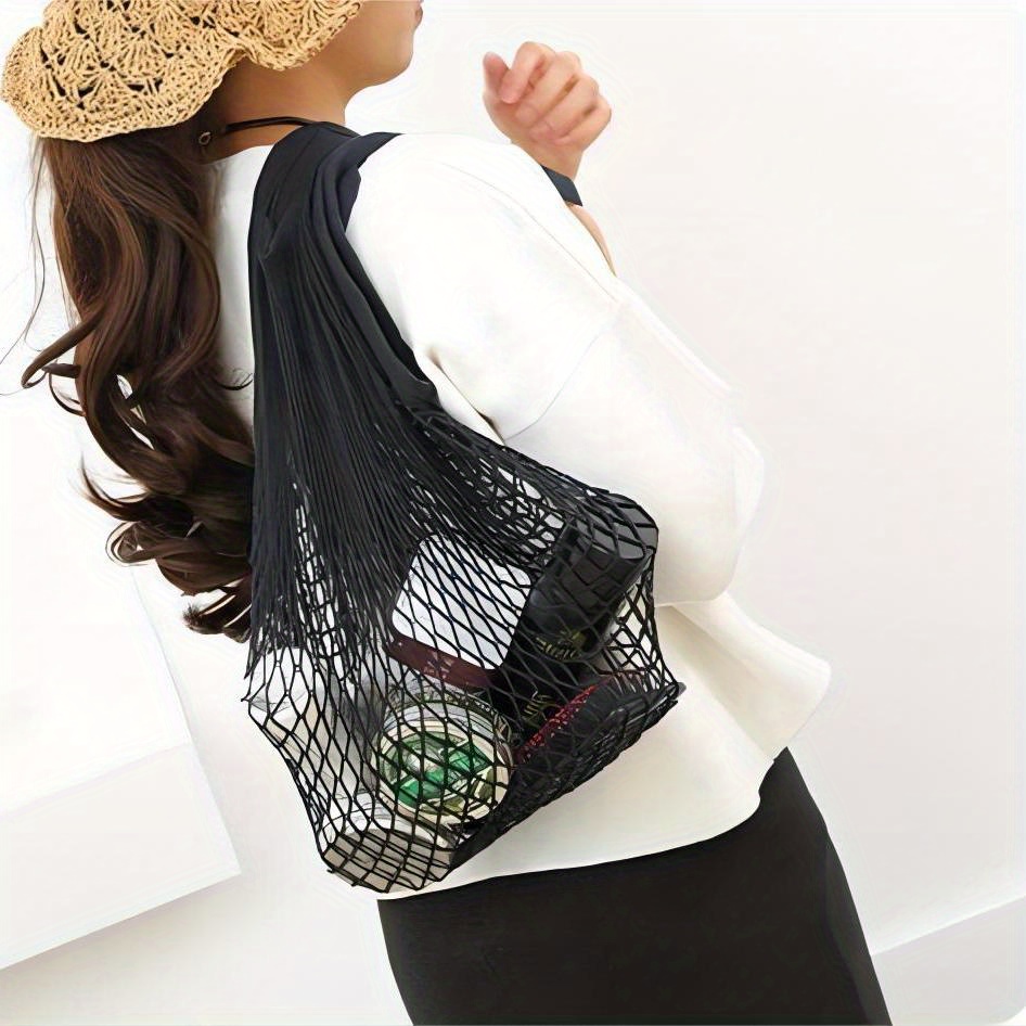 Net Bag Grocery Store Shopping Bag Cotton Large Capacity Spring Outing Camping