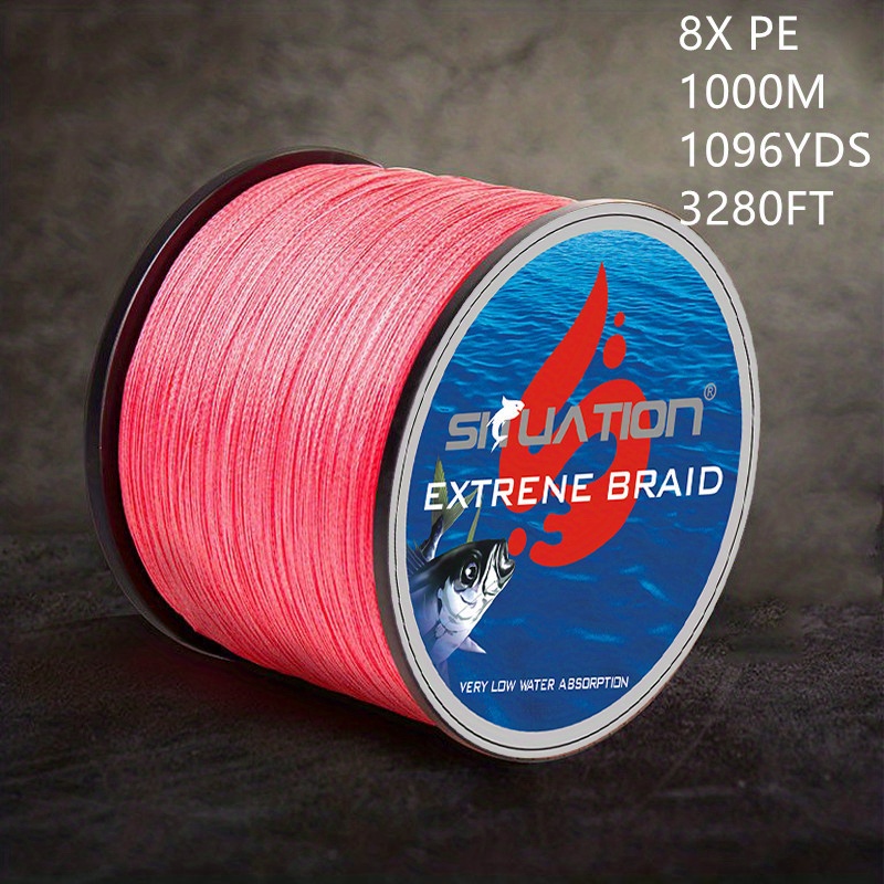 Super Strong 8 Braided 8xpe Fishing Line /1096yds Weaving - Temu