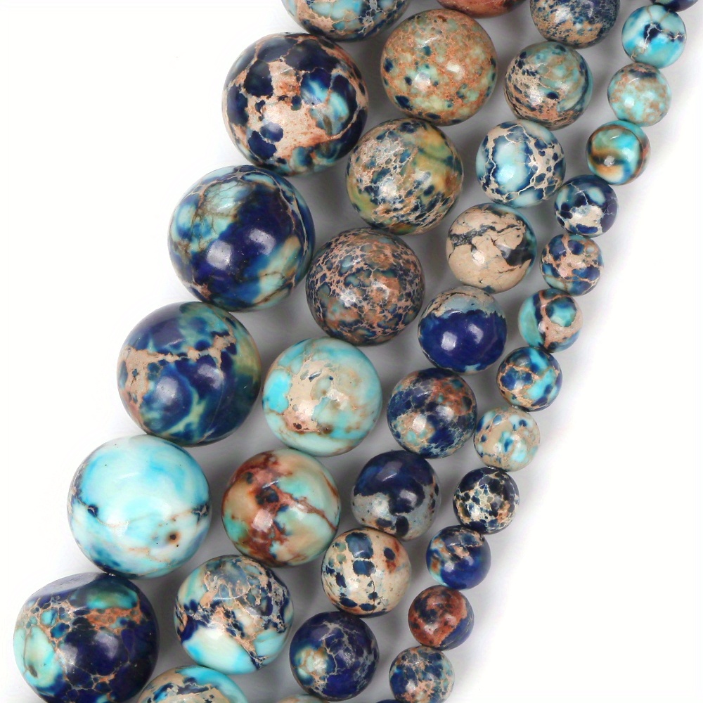 About Natural Gemstone Bead Sets Loose Round Gemstone Beads - Temu