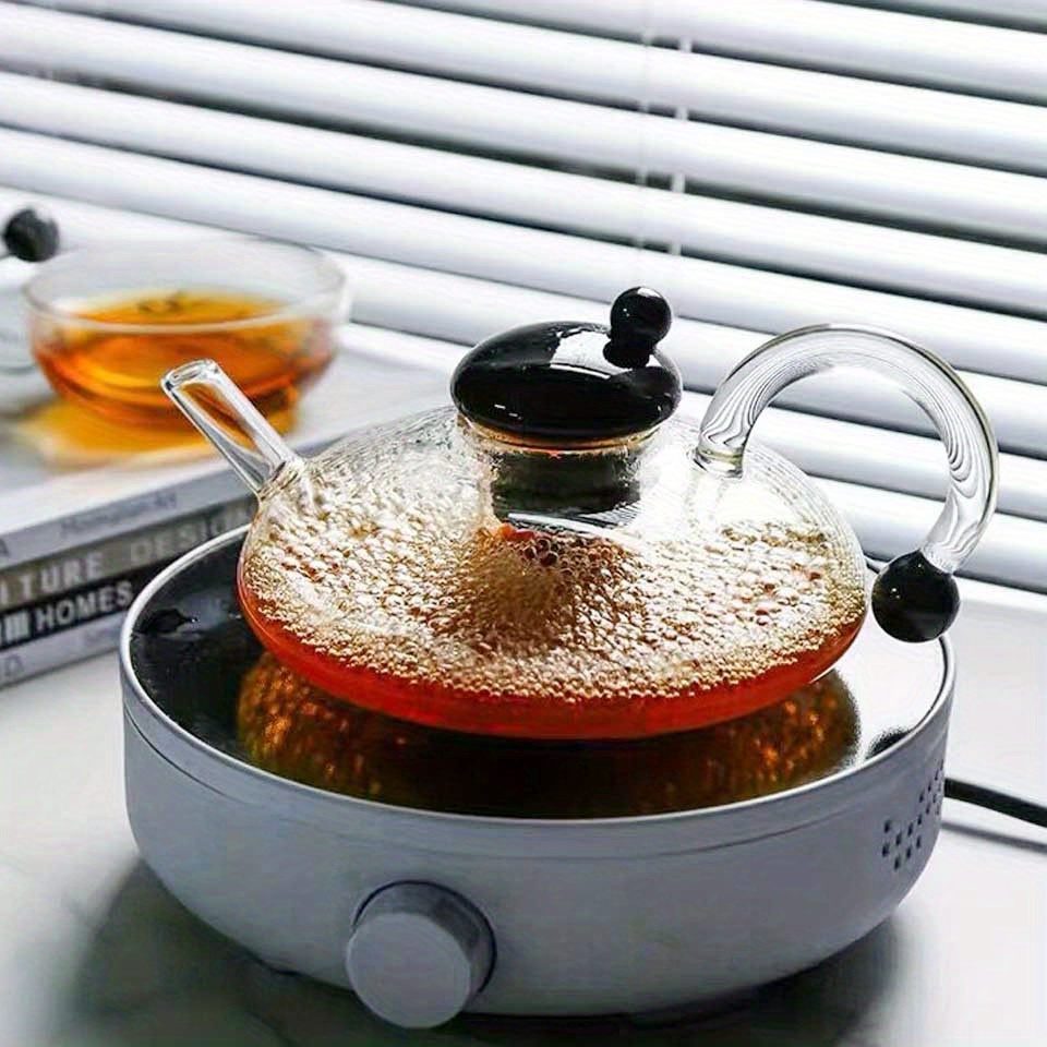 1pc teapot borosilicate glass gift set removable loose tea infuser tea kettle strainer tea maker coffee cup coffee servers details 1