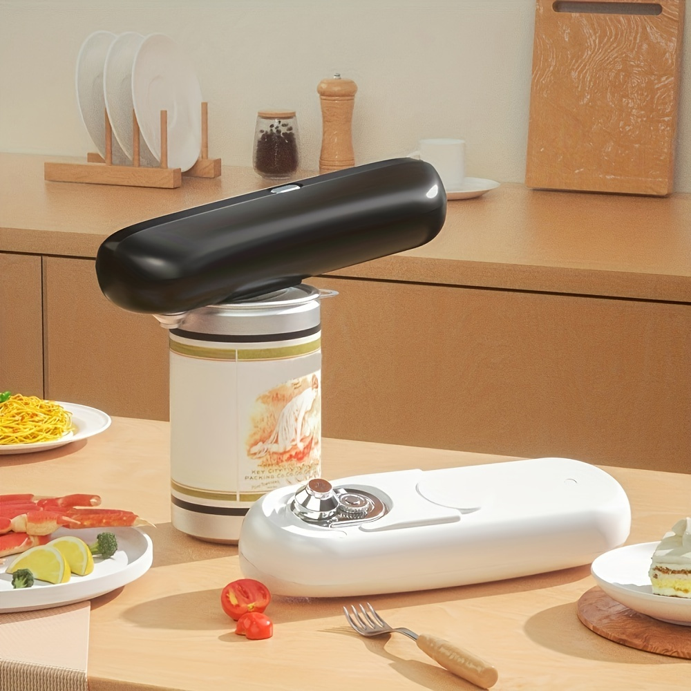 Rechargeable Electric Can Opener With Replaceable Blade - Smooth Edge,  Magnetic Suction Cover, Food-safe, 1000mah Battery - Easy One-button  Operation - Temu Austria