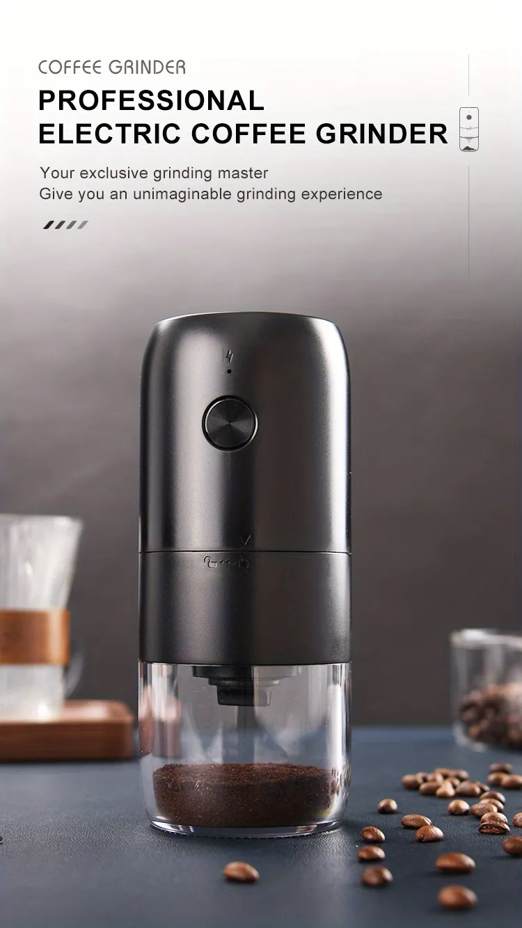 Electric Coffee Grinder, Automatic Coffee Bean Grinder, Portable