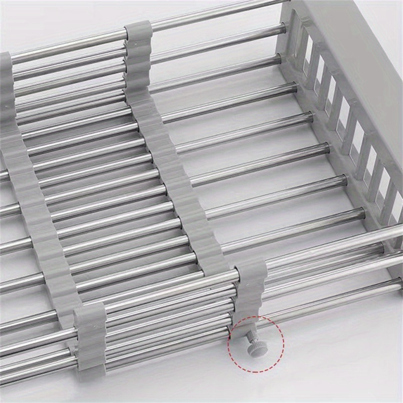 304 Silver Stainless Steel Kitchen Rack Sink Drain Rack Dish Bowl Holder  Kitchen Storage Rack 2 Floors Shelf – Eglobalgo