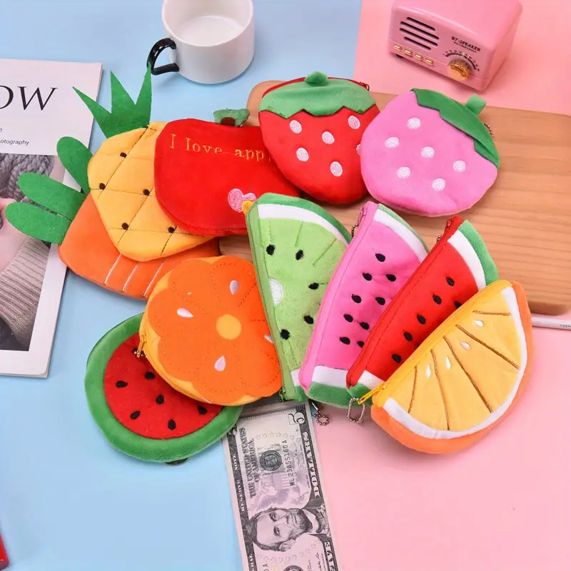 Cute Plush Fruit Watermelon Coin Purse