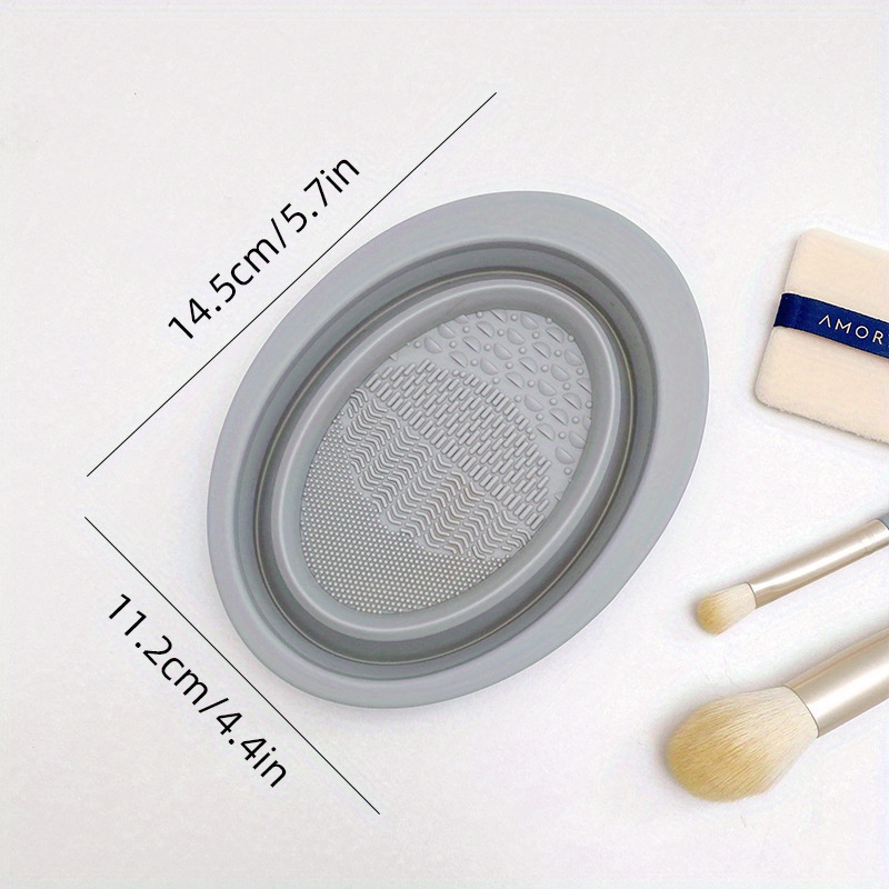 Portable Silicone Makeup Brush Cleaning Mat Easy To Clean - Temu Belgium